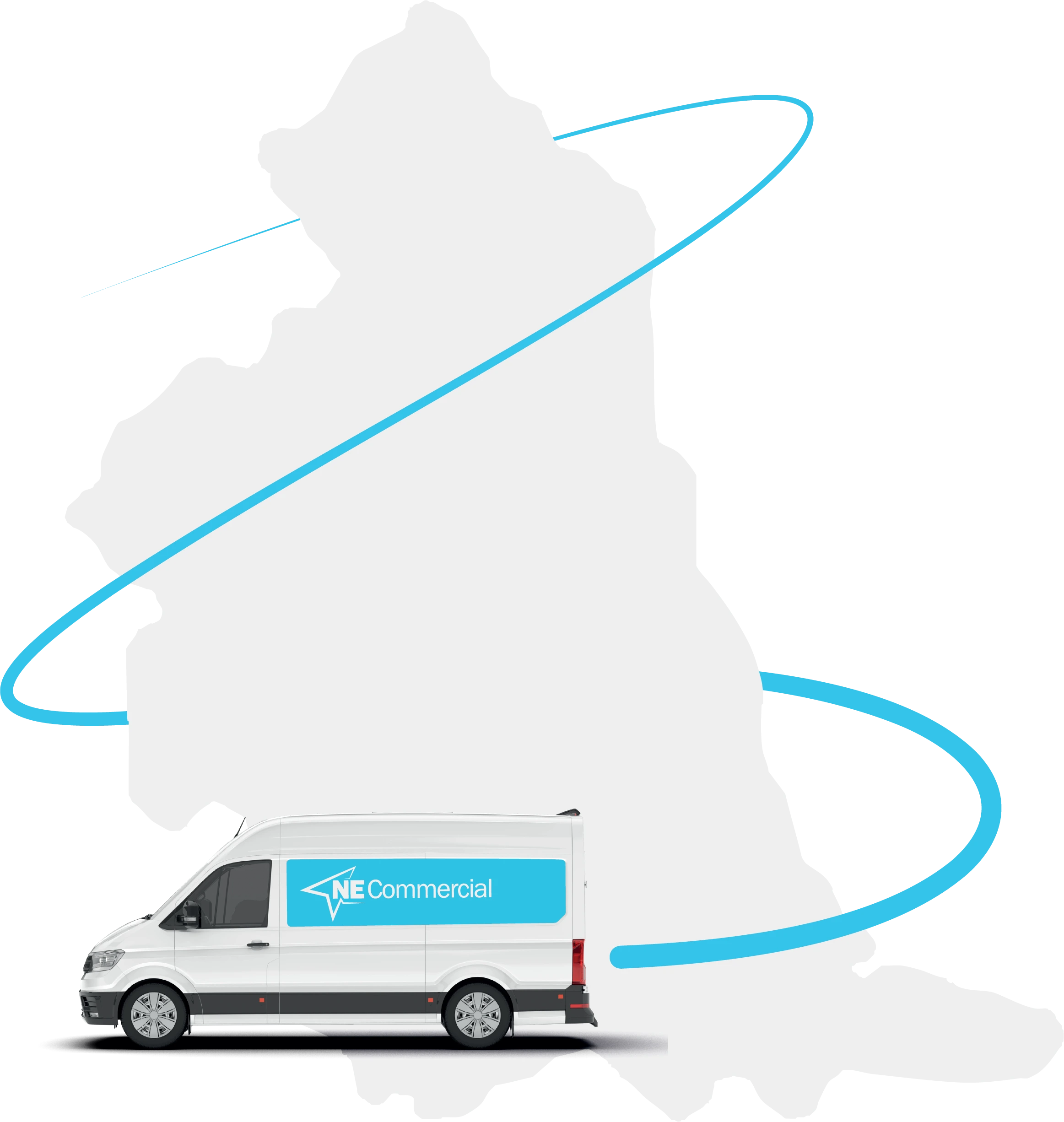 Map of North East England